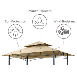 סגנון מודרני bbq gazebo גריל בסגנון מודרני עם אבקת מתכת מצופה אבקת מסגרת מתכת גזיבו