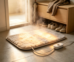 Thickened Polyester <b>Electric</b> <b>Heated</b> Foot Drying Mat Anti Slip Quick Dry Washable <b>Heated</b> Foot <b>Pad</b> Custom Size Household Bathroom - Product Image 4