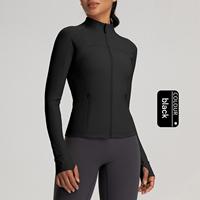 Vêtements de protection solaire d'été, veste de yoga respirante à col montant pour femmes, vêtements de sport de course à pied de protection solaire