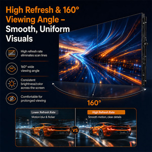 Mur vidéo micro LED à pas fin P1.2, écran de location flexible pour intérieur, luminosité 500 cd, fréquence de rafraîchissement 3840 Hz pour home cinéma - Product Image 4