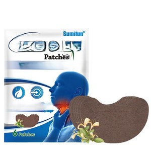 New Trending 6PCS Sore Throat Patch <strong>Pharyngitis</strong> Tonsillitis Care Ointment Cough Cold Care Pain Relief Herbal Plaster - Product Image 5