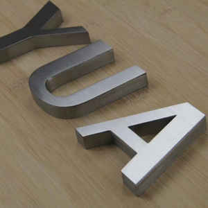 De acero inoxidable decorativo de pared de metal, letras de la <span class=keywords><strong>Oficina</strong></span> para el hogar Decoración - Product Image 3