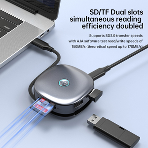 แท่นวางแม่เหล็กแบบขายส่ง 7-in-1 อเนกประสงค์ พร้อมช่องต่อ USB แยกสัญญาณ รองรับการอ่านการ์ด และฟังก์ชั่นปิดหน้าจอเพียงคลิกเดียว - Product Image 4