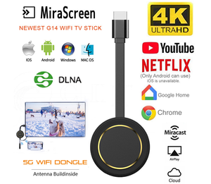 G14 TV Stick Miracast 5G inalámbrica pantalla Wifi inalámbrico Mirascreen compatible con HDMI para <span class=keywords><strong>Youtube</strong></span> <span class=keywords><strong>Google</strong></span> <span class=keywords><strong>Chromecast</strong></span> - Product Image 2