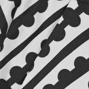 Pantalones de pierna ancha de seda para <span class=keywords><strong>mujer</strong></span>, ropa para el <span class=keywords><strong>trabajo</strong></span>, estampado, <span class=keywords><strong>blanco</strong></span> y negro, 100% - Product Image 5