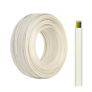 Venta al por mayor <span class=keywords><strong>cable</strong></span> de teléfono plano interior <span class=keywords><strong>cable</strong></span> trenzado 100 <span class=keywords><strong>metros</strong></span> crema 4 cables 26awg cobre - Product Image 1