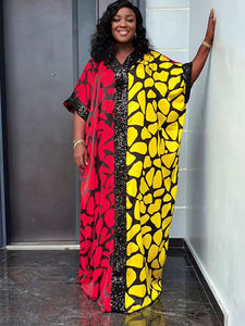 Abito Elegante Estivo 2026 per Donne Musulmane, <span class=keywords><strong>Vestito</strong></span> Ricamato in Chiffon Traspirante Tinta Unita, Abito Lungo <span class=keywords><strong>Musulmano</strong></span> - Product Image 4