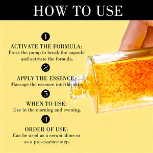 Suero en Cápsulas con Vitamina C PDRN OEM, Antiarrugas, Gotas de Aceite que Aumentan el Brillo Radiante, Suero con Cafeína - Product Image 4