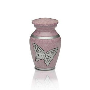 Urnas de Cremación con Forma de Mariposa Rosa para Cenizas Masculinas/Femeninas, Urnas de Cremación con Grabado a Mano, Urnas Funerarias, Tesoro Conmemorativo, Tamaño Grande - Product Image 4