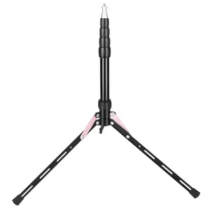 Qzsd 2.1m kompakt ışık standı için Anti-katlanmış Tripod Led halka lamba Led ışık Tripod için halka ışık ile 1/4 vida