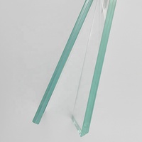 Plateau de table en verre trempé avec bord poli, forme irrégulière, bureau en verre ultra blanc