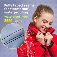 Ensemble deux pièces unisexe personnalisé en polaire et nylon, coupe-vent imperméable 3-en-1 haut de gamme, amovible, chaud, pour l'automne et l'hiver