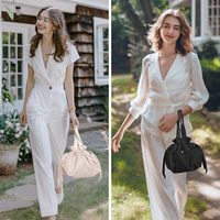 Sac à déjeuner pour femmes, réutilisable, avec cordon de serrage, isotherme, résistant aux taches, grand sac à déjeuner à fermeture à cordon pour le travail et le bureau