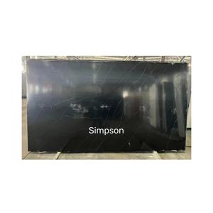 Piedra artificial Piedra aglomerada Losas <span class=keywords><strong>de</strong></span> piedra <span class=keywords><strong>de</strong></span> cuarzo <span class=keywords><strong>de</strong></span> color negro con vetas blancas - Product Image 1
