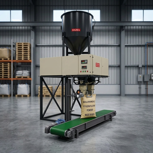 Máquina Semiautomática para Llenado de Bolsas de Fertilizante Metálico, Sistema de Pesaje con Tolva, Transportador, Empaquetadora Industrial de Polvo y Gránulos, 440V 250 - Product Image 3