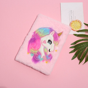 Quaderno Peluche Unicorno <span class=keywords><strong>per</strong></span> Bambini e <span class=keywords><strong>Adulti</strong></span>, Diario Segreto Foderato con Design Colorato e Carino, Agenda Giornaliera Unicorno - Product Image 5