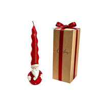 Ensemble de bougies d'art de Noël nordique, bougies en soja et en paraffine à longue durée de combustion, bougies décoratives, cadeau