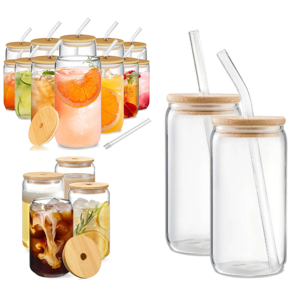 EX-01 Best Seller 16oz Borosilicate Beer Glass Cup Jar Can-Shaped Beer ...