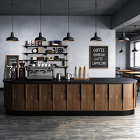 Toko Kopi Mewah, Pakaian, Katering, Bar, Meja Resepsionis, Mesin Kasir, Desain Khusus Kelas Atas