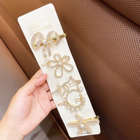 Lot de barrettes à cheveux à motifs variés, perles, strass, étoiles, fleurs, style à clipser, personnalisable, vente en gros, ensemble de barrettes, cadeau pour présentoirs de boutiques