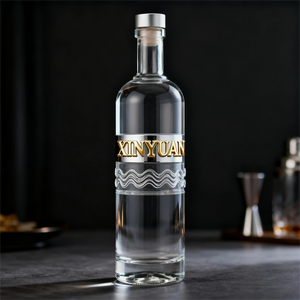 Fabricantes de Botellas de Vidrio para Vodka, Botella de Vidrio Súper Blanca de Calidad Superior, Botella de Vidrio de 375 ml para Vino de Postre - Product Image 4