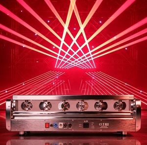 6 occhi 300mw luce Laser rossa e 6 pezzi 500mw colore pieno RGB Dmx testa mobile luce Laser per Dj <span class=keywords><strong>discoteca</strong></span> Night Club Bar - Product Image 2