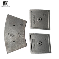 Composants personnalisables résistants à l'usure, plaque de revêtement, lame de mélange, bras de mélange, accessoires pour bétonnière, pour centrale à béton