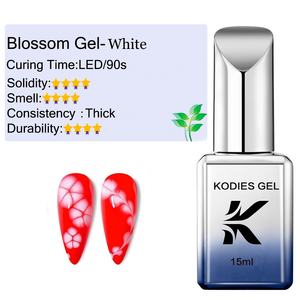 Etiqueta privada MOQ 60PCS Blooming Gel Esmalte de <span class=keywords><strong>uñas</strong></span> Flor blanca transparente Gel Tinta de <span class=keywords><strong>acuarela</strong></span> UV Mármol Flor Manicura <span class=keywords><strong>Uñas</strong></span> LED DIY - Product Image 3