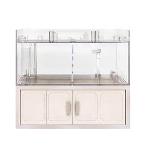 아크릴 도매 베타 물고기 열대 수족관 직사각형 모양의 플라스틱 재료와 자동 LED 탁상 물고기 양식 탱크 - Product Image 6