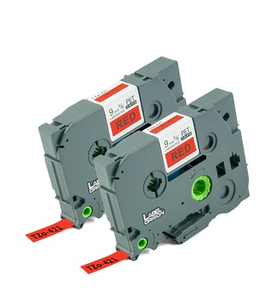 Oorison nastro di trasferimento termico etichetta nero rosso 9mm TZo-421 compatibile con TZe-421 per stampante di etichette fratello - Product Image 3