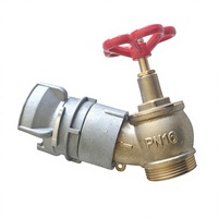 Robinet de raccordement en laiton PN16 pour hydrant d'incendie, pour système d'alimentation en eau incendie, DN45