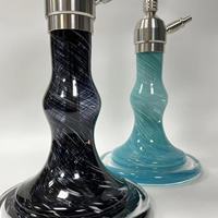 En stock narguilé allemand style Aeon en acier inoxydable Shisha noir vert en stock Shisha 65cm de haut