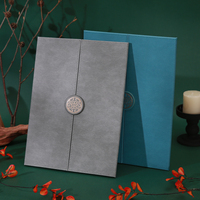 Porte-documents A4 en cuir PU personnalisé avec bouton-pression pour diplôme, idéal pour les cérémonies de remise des diplômes