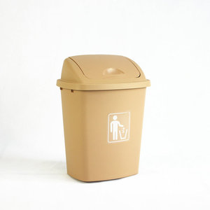 Poubelle extérieure en plastique épaissi avec couvercle à charnière, grande taille 30L, idéale pour un usage domestique, fournie directement par le fabricant. - Product Image 2