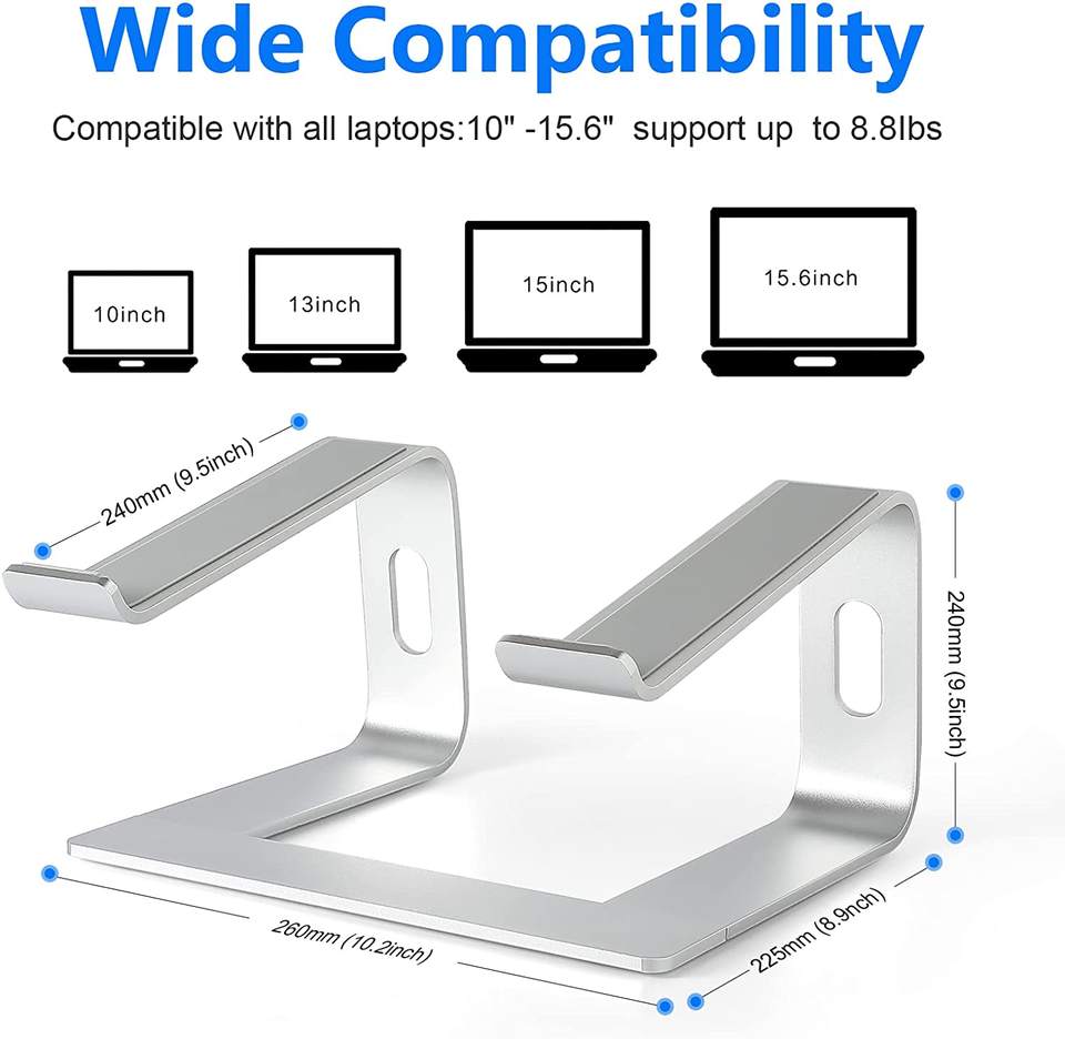 Ergonomic Detachable Aluminum Laptop Stand Riser - Image 6