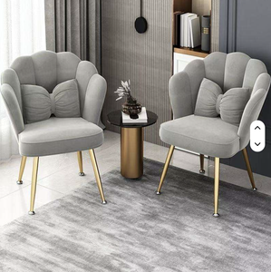 <b>Light</b> Luxury High-end Cosmetic Chair Household Bedroom Backrest Chair Simple Nail Dressing Table - Product Image 2