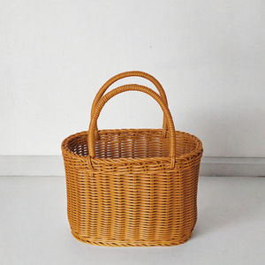 Cesta de Almacenamiento Plegable Cuadrada de Ratán Ecológico Tejida a Mano, Diseño Moderno, Organizador Multifuncional para Cocina, Decoración del Hogar, Baños - Product Image 3