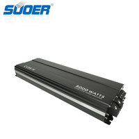 Amplificateur audio de voiture monobloc Suoer Classe D 1 canal, mini stéréo DJ 1 canal mono avec crossovers pour voitures