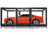 Carport gonflable Durable, Garage, extérieur, Pvc, couverture de voiture, anti-poussière, tente de stationnement transparente