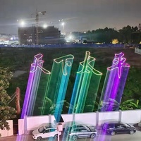 Projecteur DMX extérieur étanche IP65 50W ILDA RGB Laser pour hôtel, bâtiment, monument