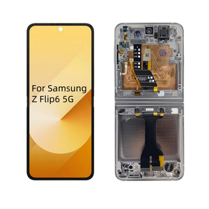 Display LCD AMOLED Originale con Touch Screen e Cornice per Samsung Z Flip 2, Flip3, Flip4, Flip 5, <span class=keywords><strong>6</strong></span> per Riparazione Schermi di Telefoni Cellulari - Product Image 1