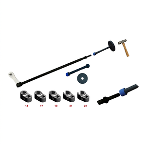 TAIWAN CALIBRE Ensemble de 5 douilles de marteau pneumatique/manuel en acier Noir/Argent Garantie 1 an Outils pour moteur automobile - Product Image 1