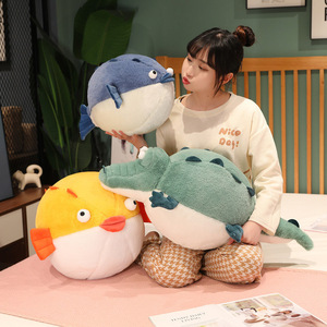 Peluche Crocodile Gonflable Mignonne et Tendance, Coussin Confortable Unisexe, Compagnon de Sommeil, Cadeau pour Enfants - Product Image 4