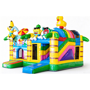 EN14960 Miet-Hüpfburg Sommer-Party Aufblasbare Hüpfburg mit Gebläse - Product Image 1