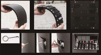 Écran LED Circulaire P2.5 1080P 2000cd Flexible Courbe Mur Vidéo LED pour Expositions Concerts Scènes Événements