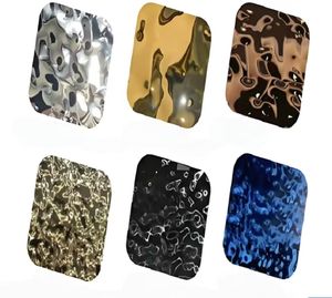 Листовая Декоративная нержавеющая сталь, 304 водяная рябь, пластина из нержавеющей стали, водяная рябь золотого цвета в течение 7 дней T Ss лист - Product Image 2