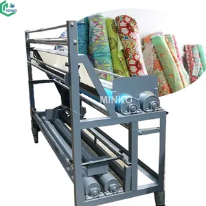 non woven fabric roll to sheet cutting service fabric inspection rolling machine