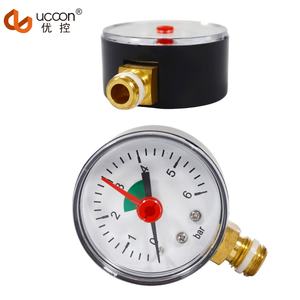 มาตรวัดความดันสากลพร้อมตัวชี้ตัวบ่งชี้สองตัวและก้านทองเหลือง - Product Image 3