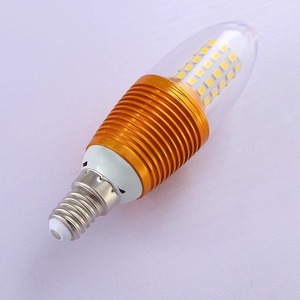 หลอดไฟ LED รูปทรงเทียน E14 5W 7W 9W 12W แหล่งกำเนิดแสงสำหรับโคมระย้าแบบปลายแหลม E27 หลอดประหยัดพลังงานสำหรับโคมคริสตัล - Product Image 4
