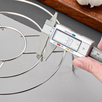 Grille de cuisson ronde de haute qualité en acier inoxydable, support de cuisson à la vapeur, grille pour friteuse à air chaud